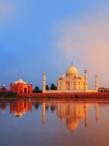 Taj mahal in sunset