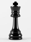 A chess piece—specifically, a king