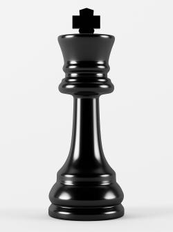 A chess piece—specifically, a king