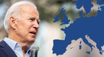 Joe Biden and a map of Europe