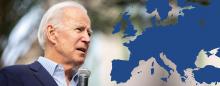 Joe Biden and a map of Europe